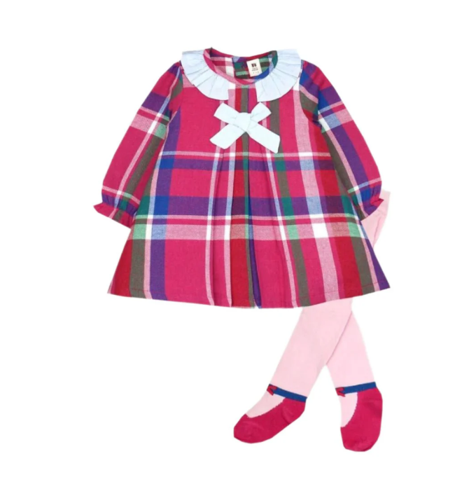 Dress Shirt Checked Frock